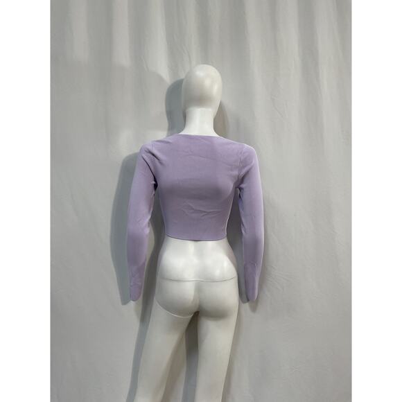 Zimmermann 'Acacia' Purple Viscose Knit Scoop Top Size 1 - Picture 3 of 5